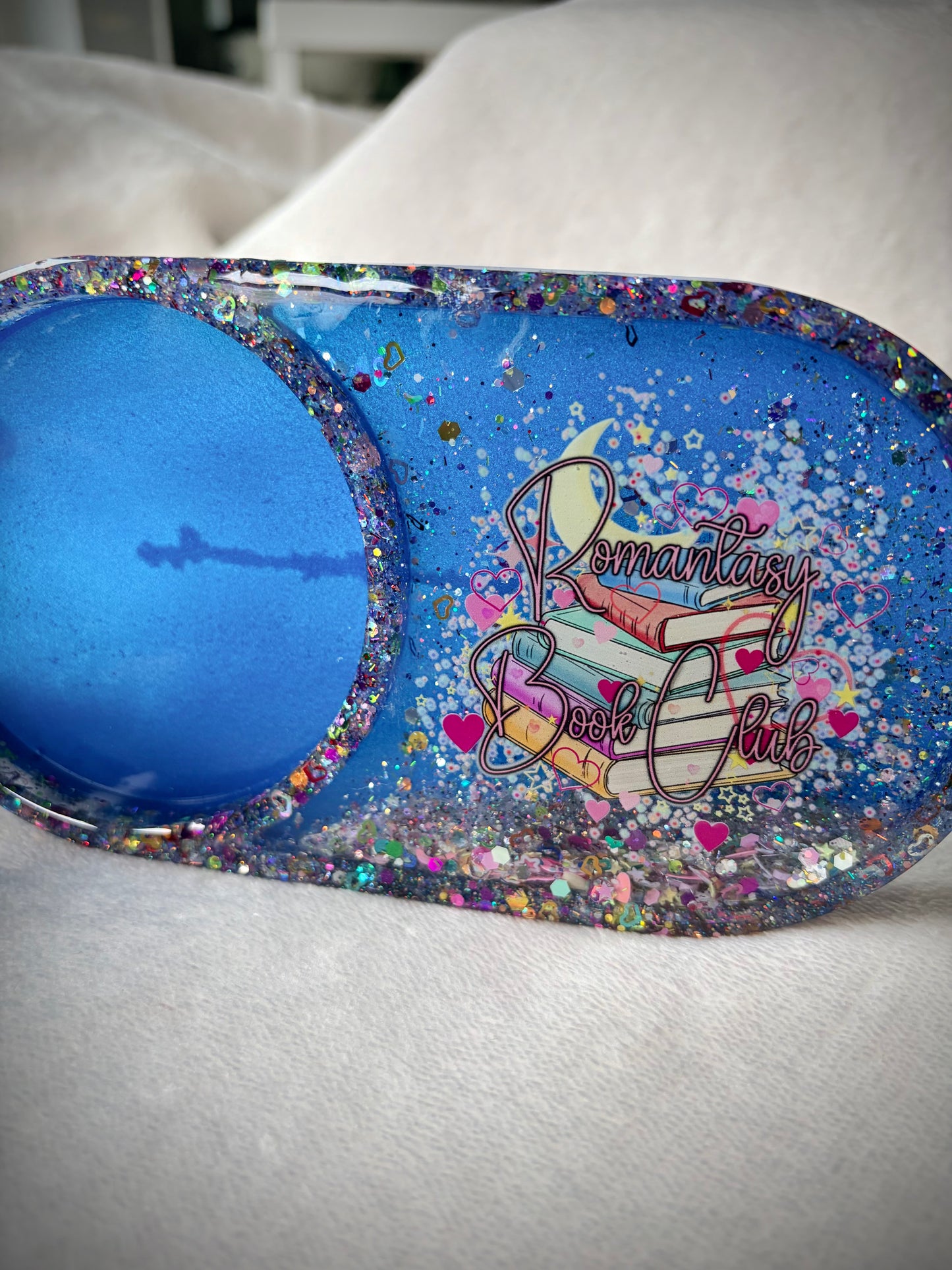 *Colorful Romantasy Book Club XL Snow Globe Coaster