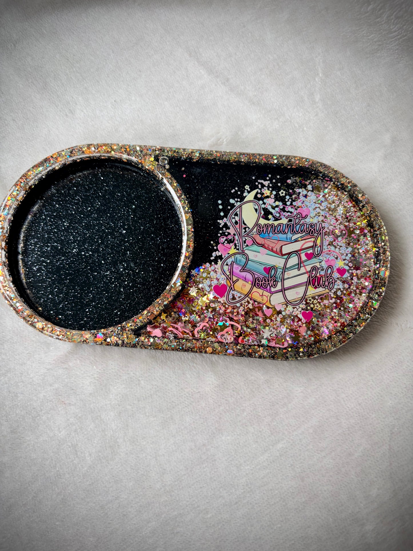 *Colorful Romantasy Book Club XL Snow Globe Coaster