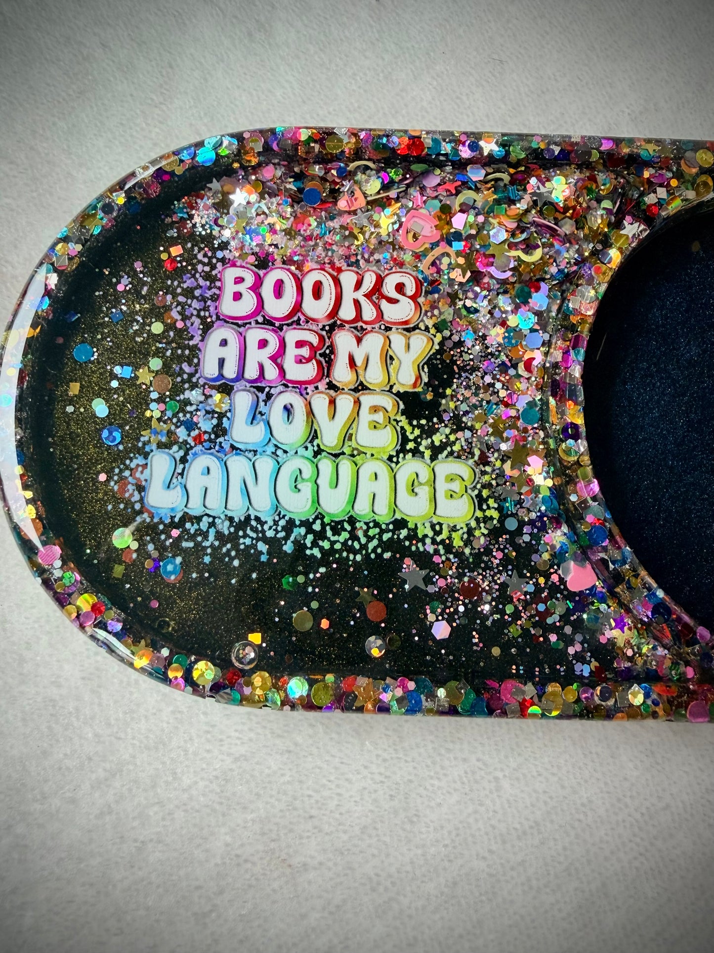 *Books are my Love Language XL Snow Globe Coaster