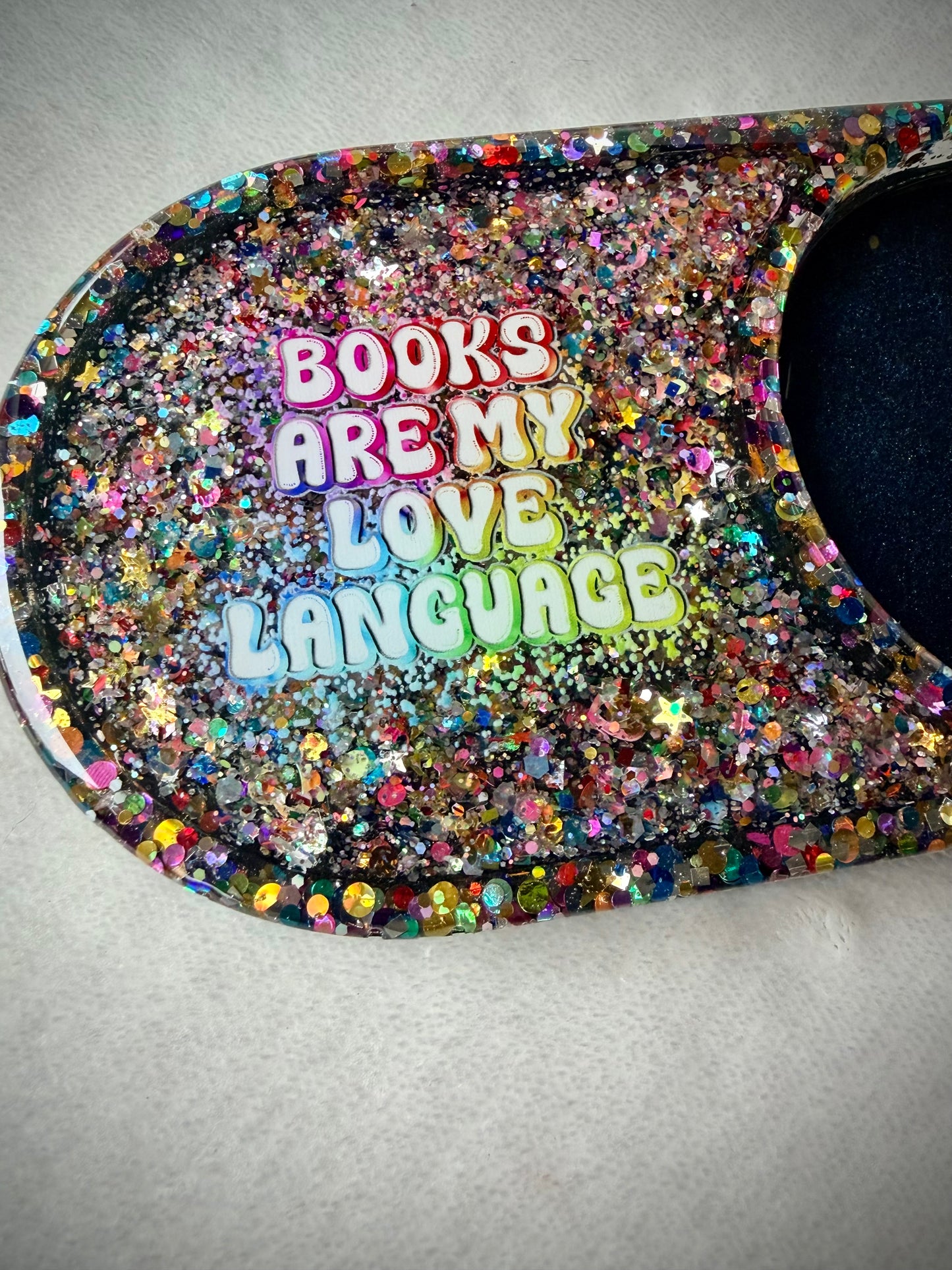 *Books are my Love Language XL Snow Globe Coaster