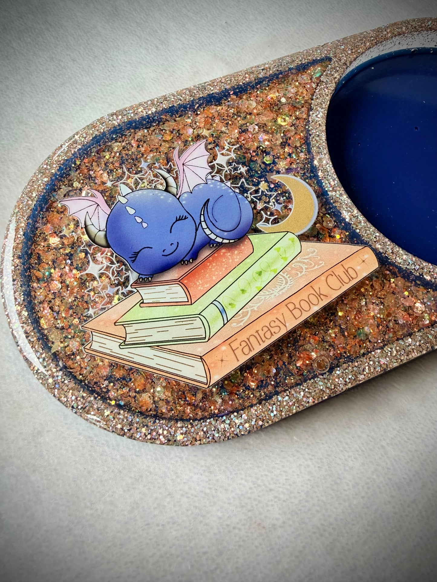 *Fantasy Book Club Dragon XL Snow Globe Coaster