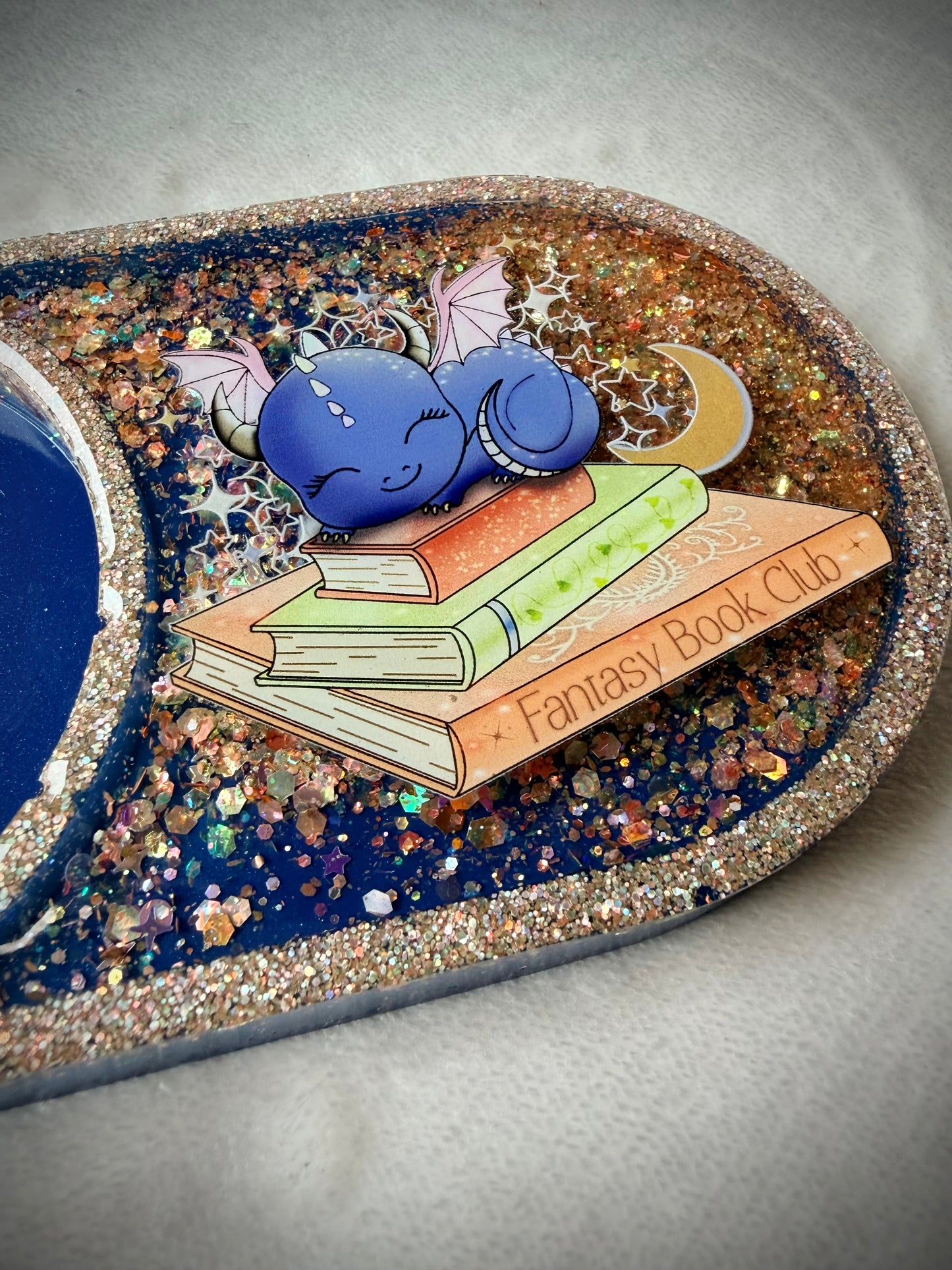 *Fantasy Book Club Dragon XL Snow Globe Coaster