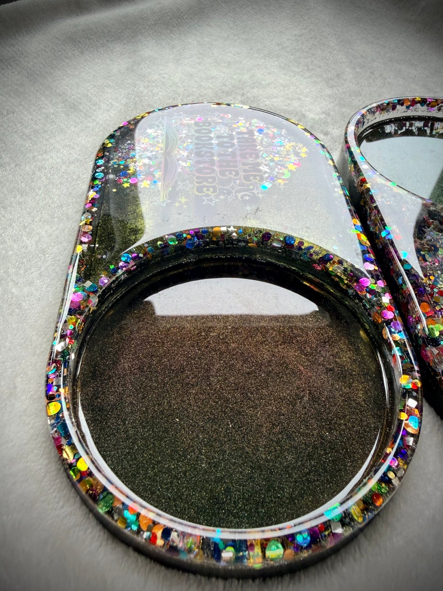 *Take Me To The Bookstore Rainbow XL Snow Globe Coaster