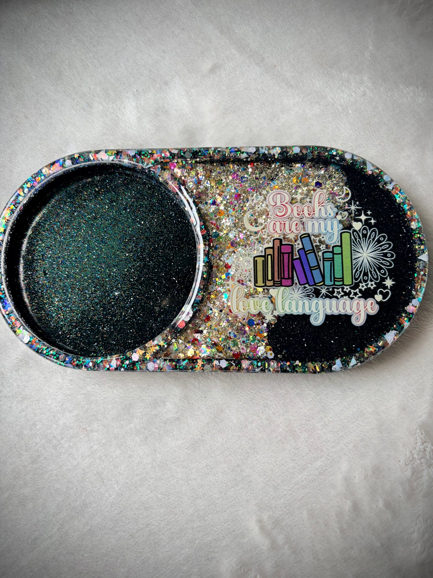 *Books are my Love Language XL Snow Globe Coaster