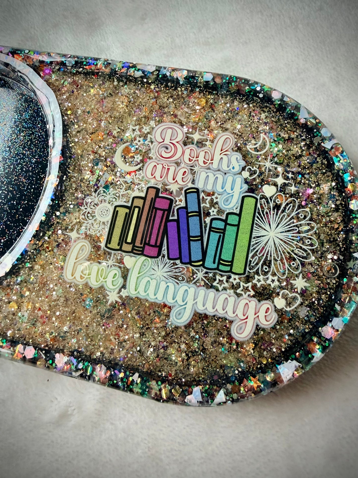 *Books are my Love Language XL Snow Globe Coaster