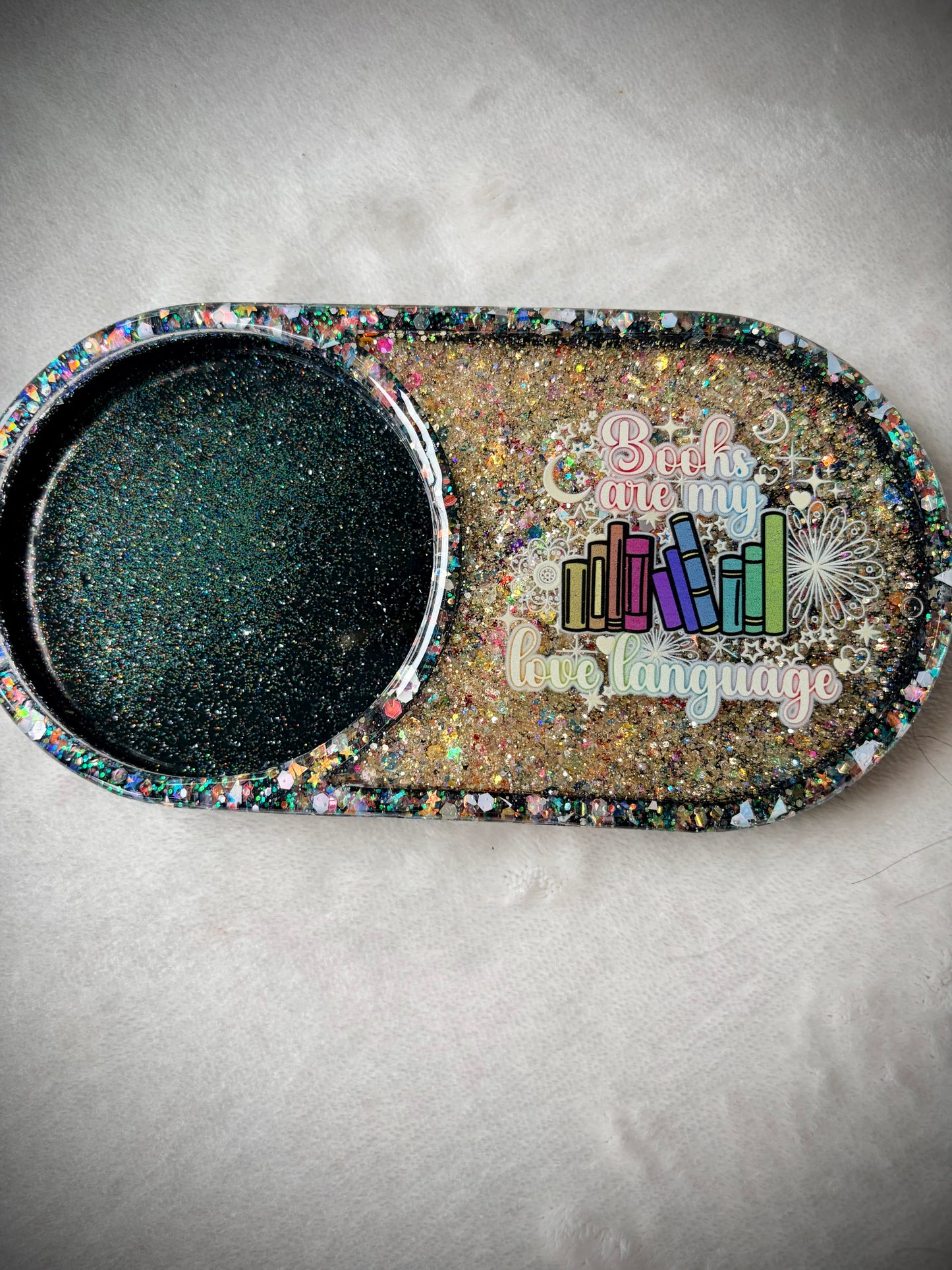 *Books are my Love Language XL Snow Globe Coaster