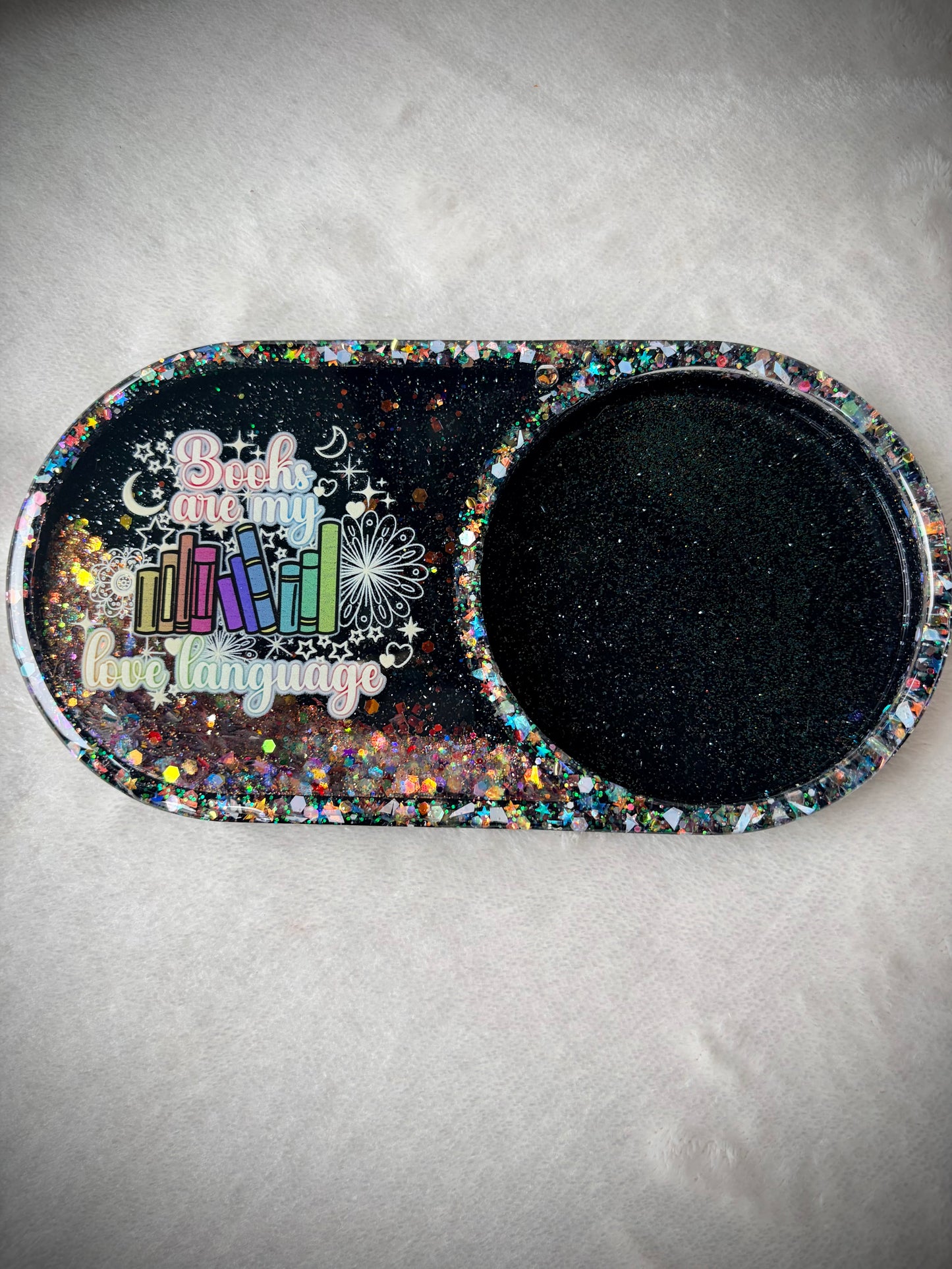 *Books are my Love Language XL Snow Globe Coaster