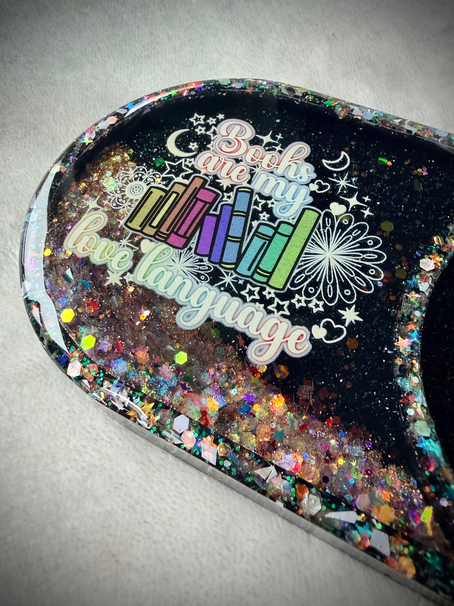 *Books are my Love Language XL Snow Globe Coaster