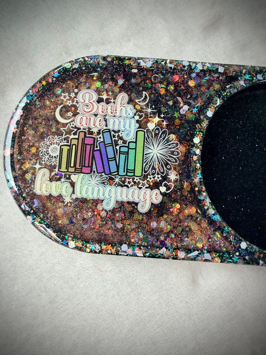 *Books are my Love Language XL Snow Globe Coaster