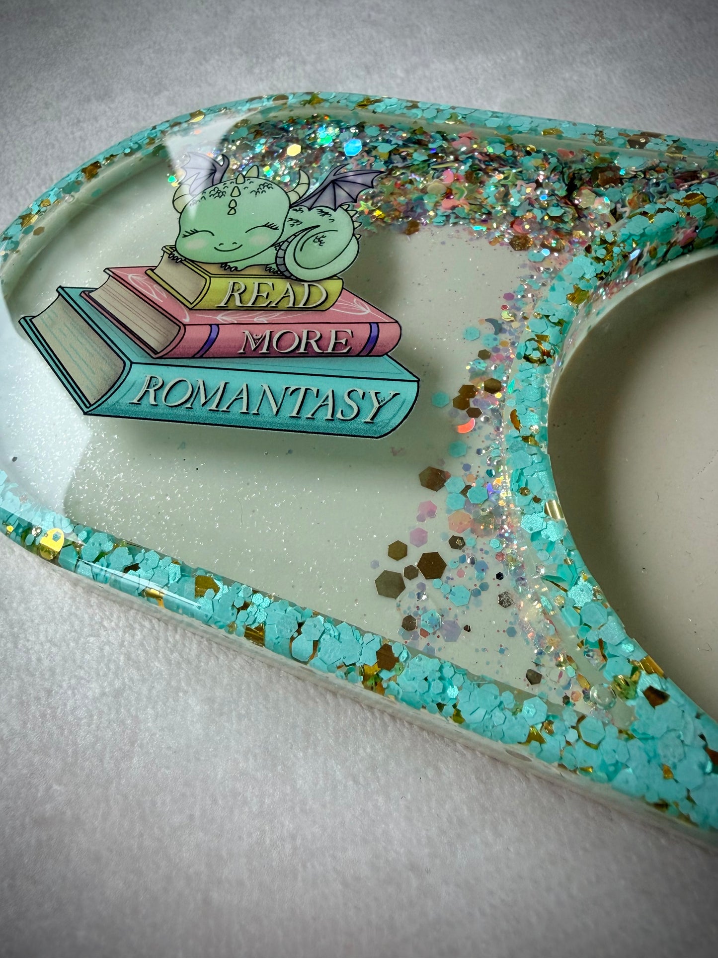 *Read More Romantasy Bookish XL Snow Globe Coaster