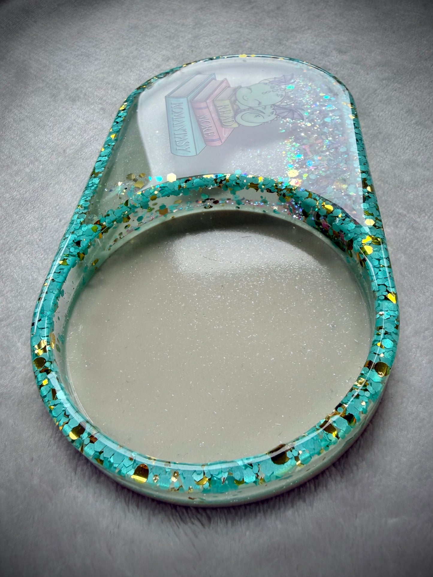 *Read More Romantasy Bookish XL Snow Globe Coaster