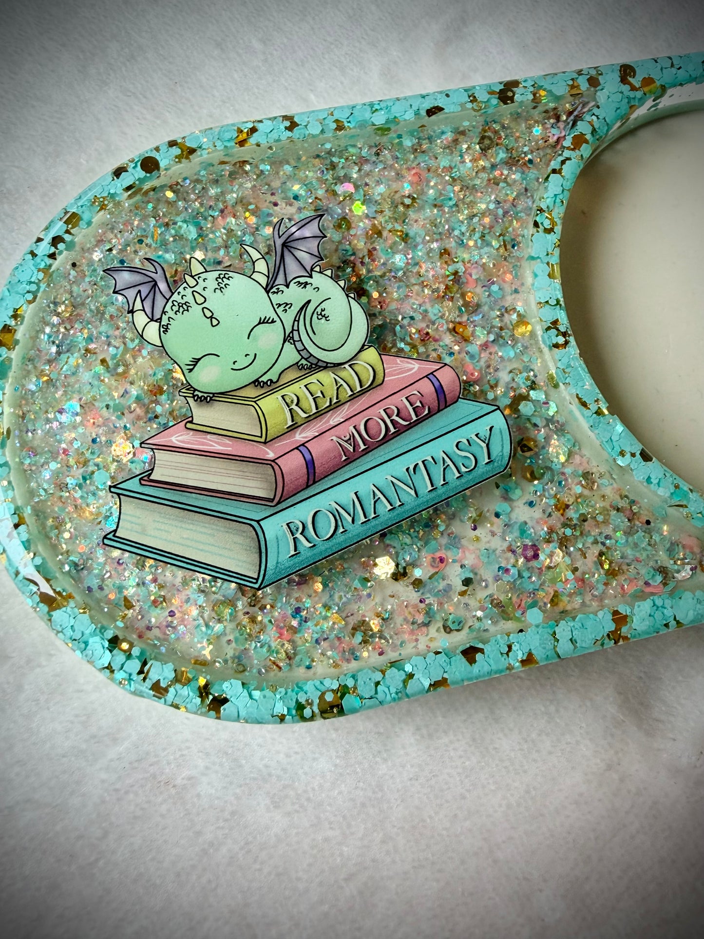*Read More Romantasy Bookish XL Snow Globe Coaster