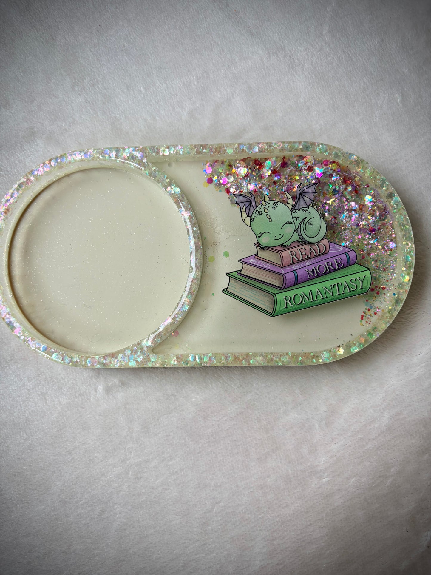 *Read More Romantasy Bookish XL Snow Globe Coaster