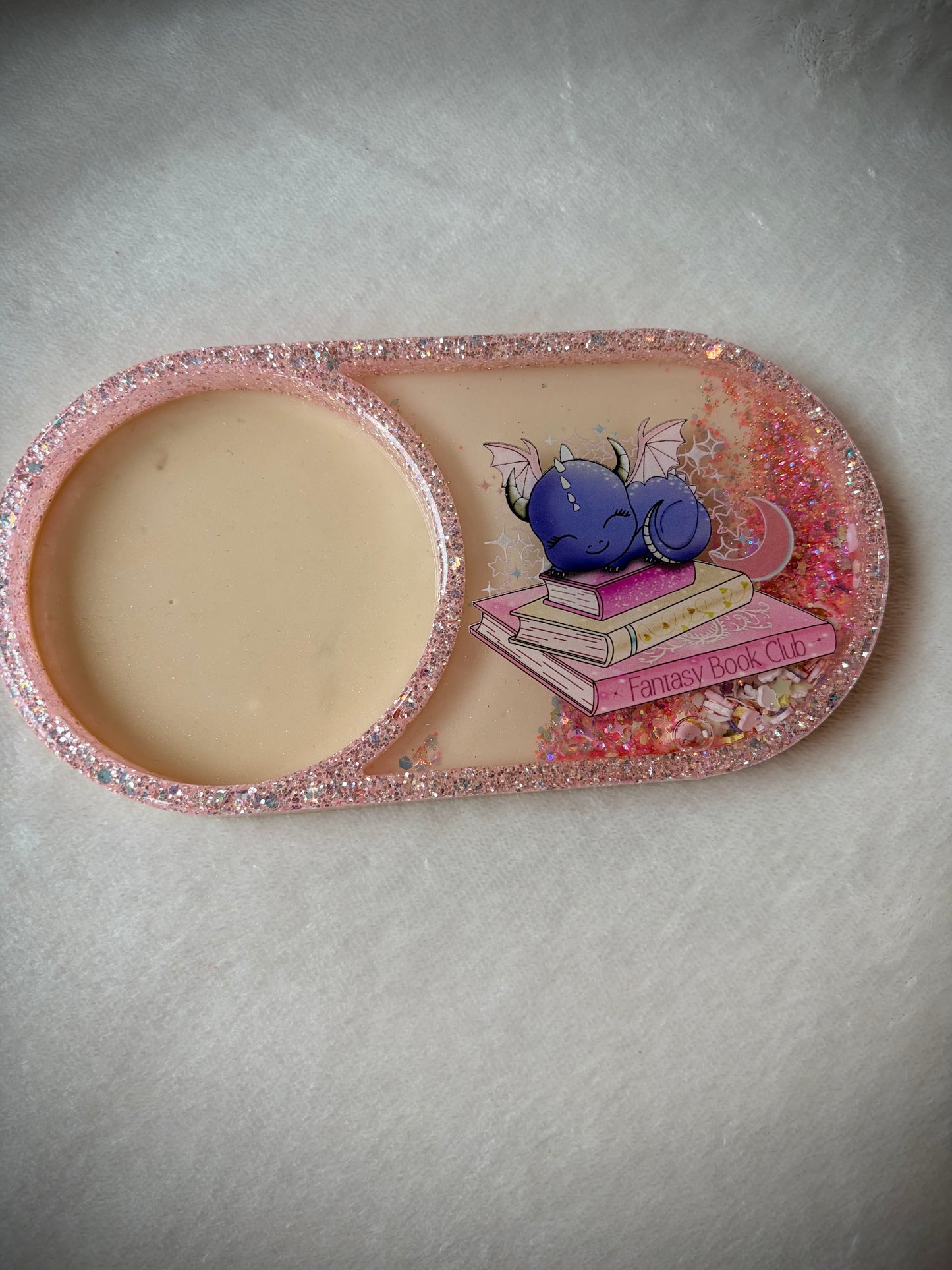 *Fantasy Book Club XL Snow Globe Coaster