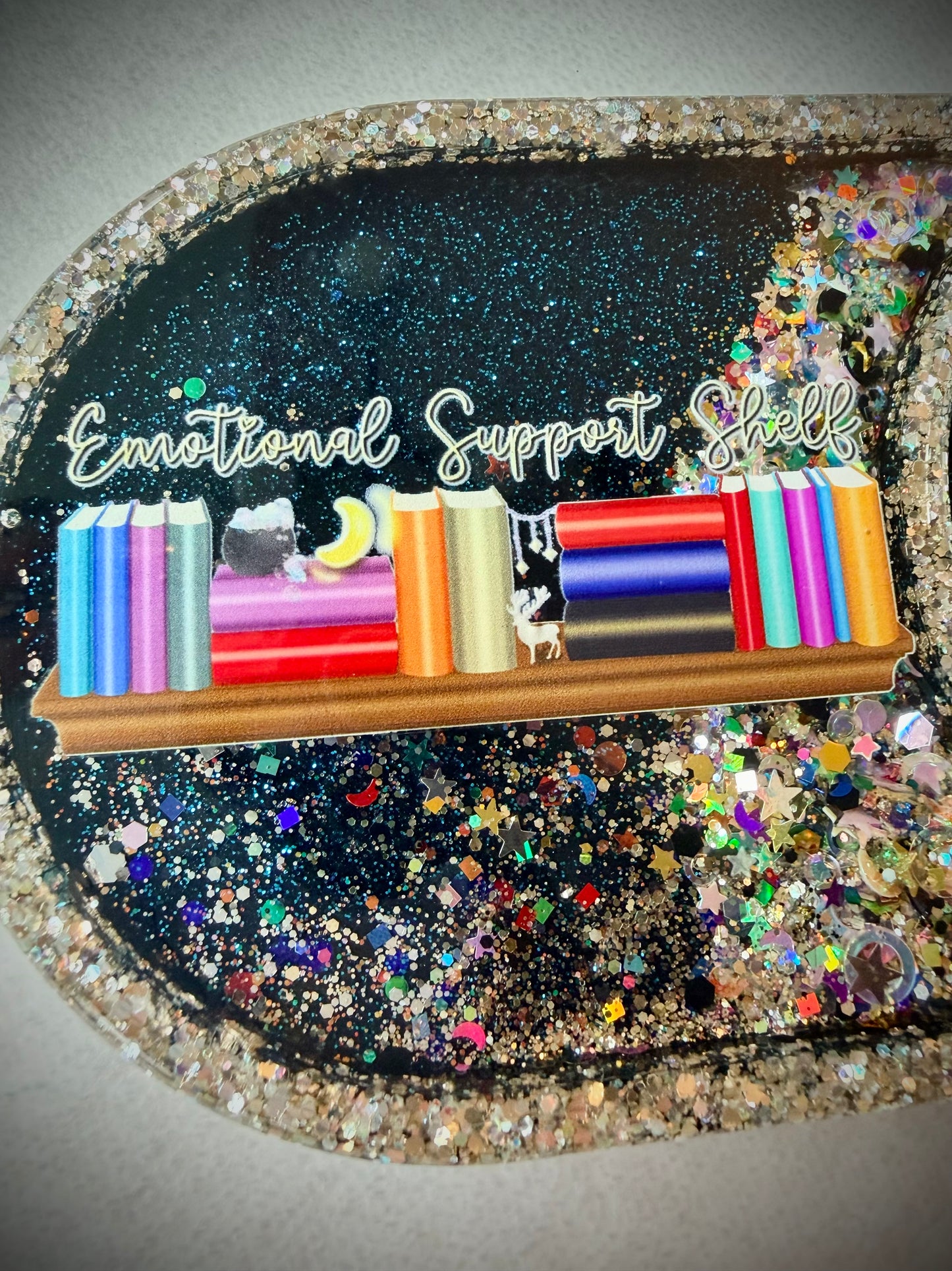 *Emotional Support Shelf SJM XL Snow Globe Coaster