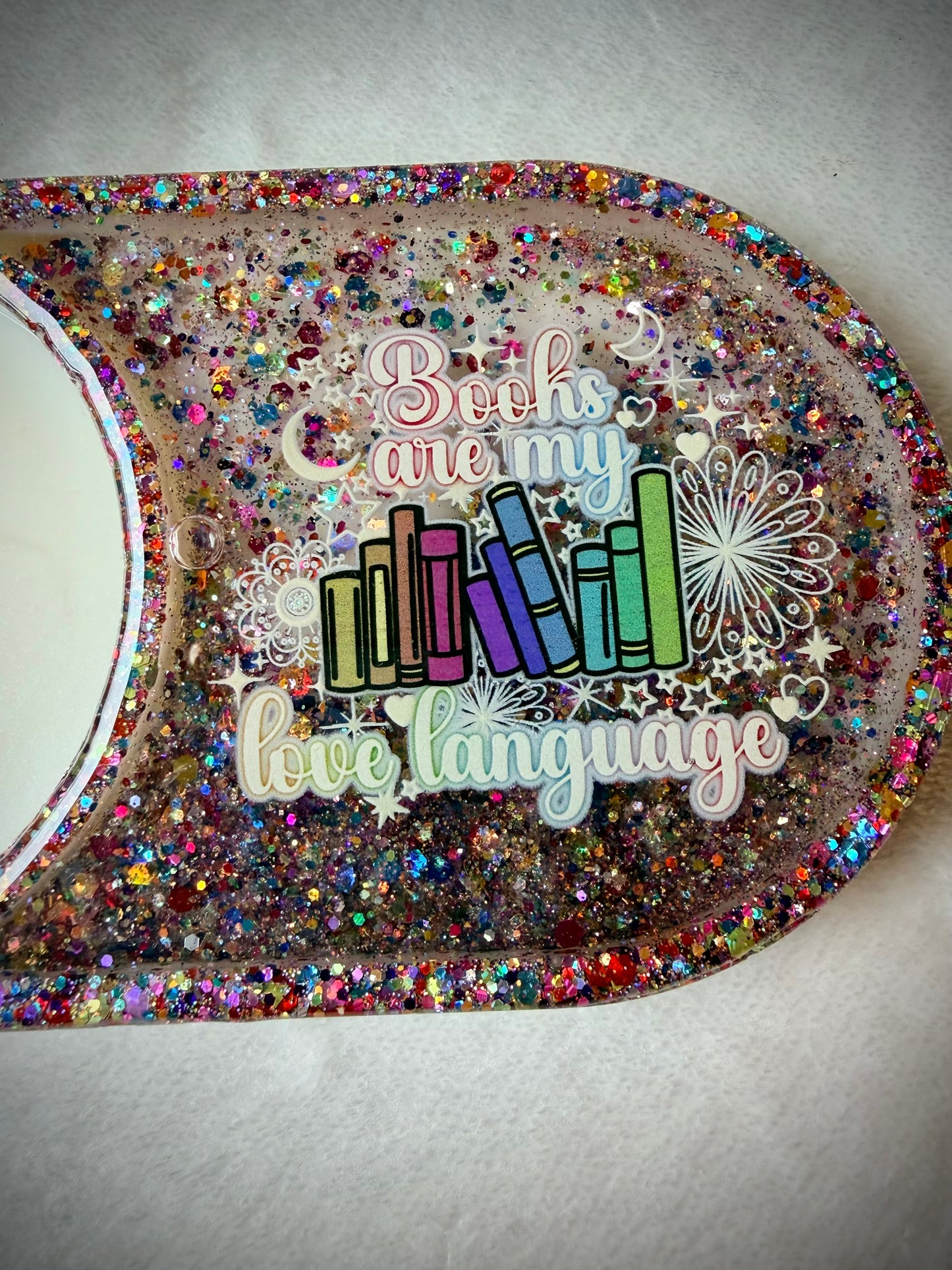 *Books are my Love Language XL Snow Globe Coaster
