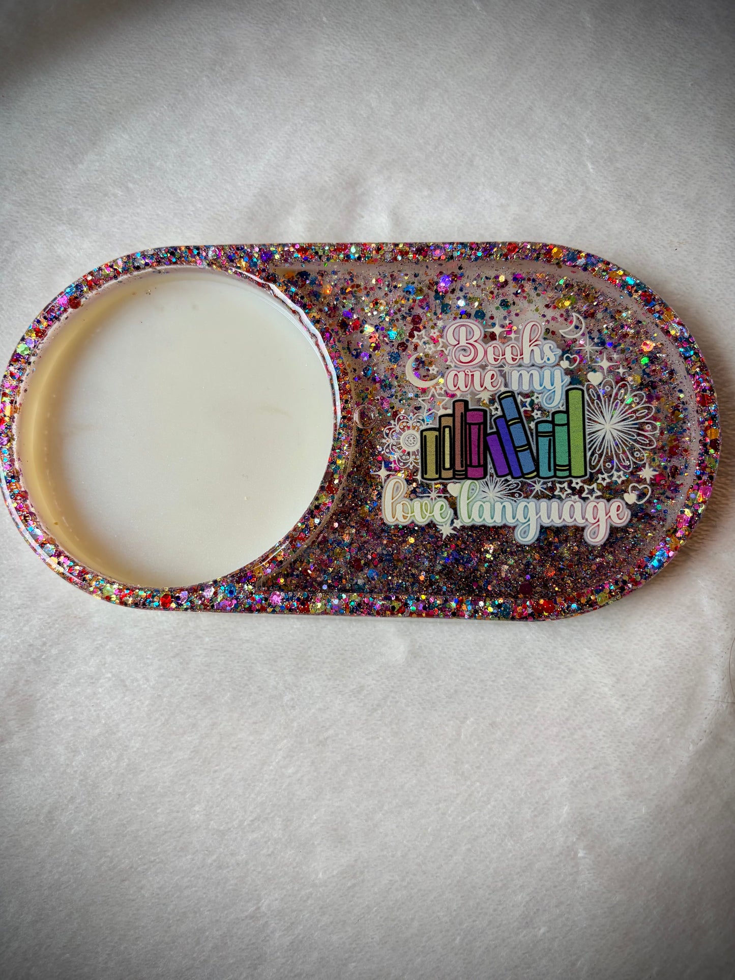 *Books are my Love Language XL Snow Globe Coaster