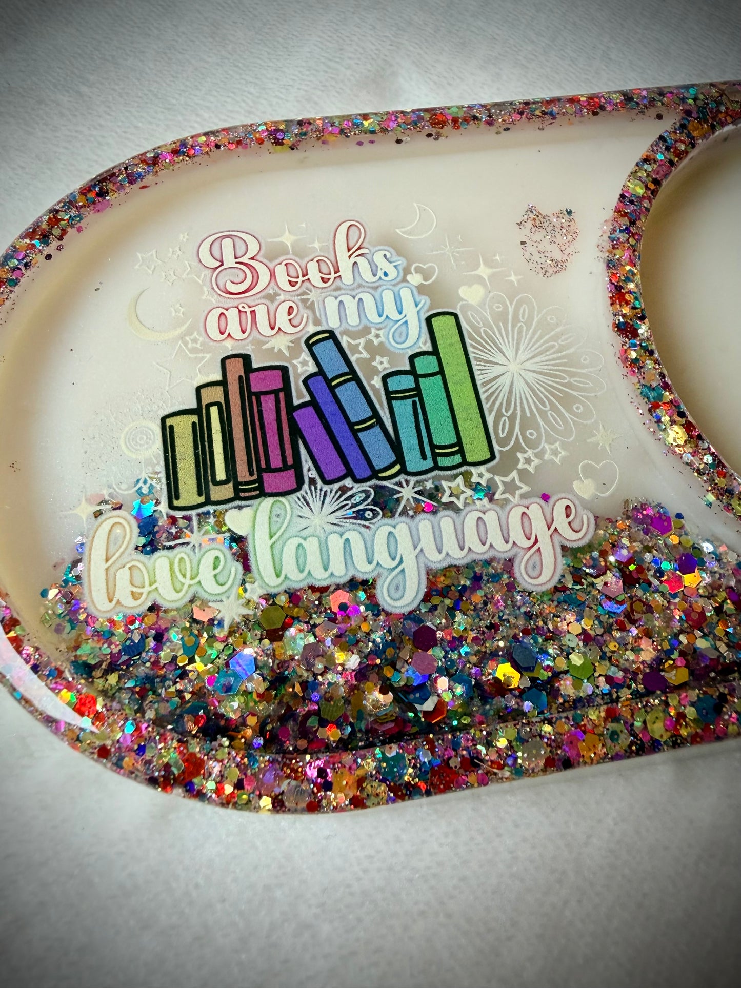 *Books are my Love Language XL Snow Globe Coaster