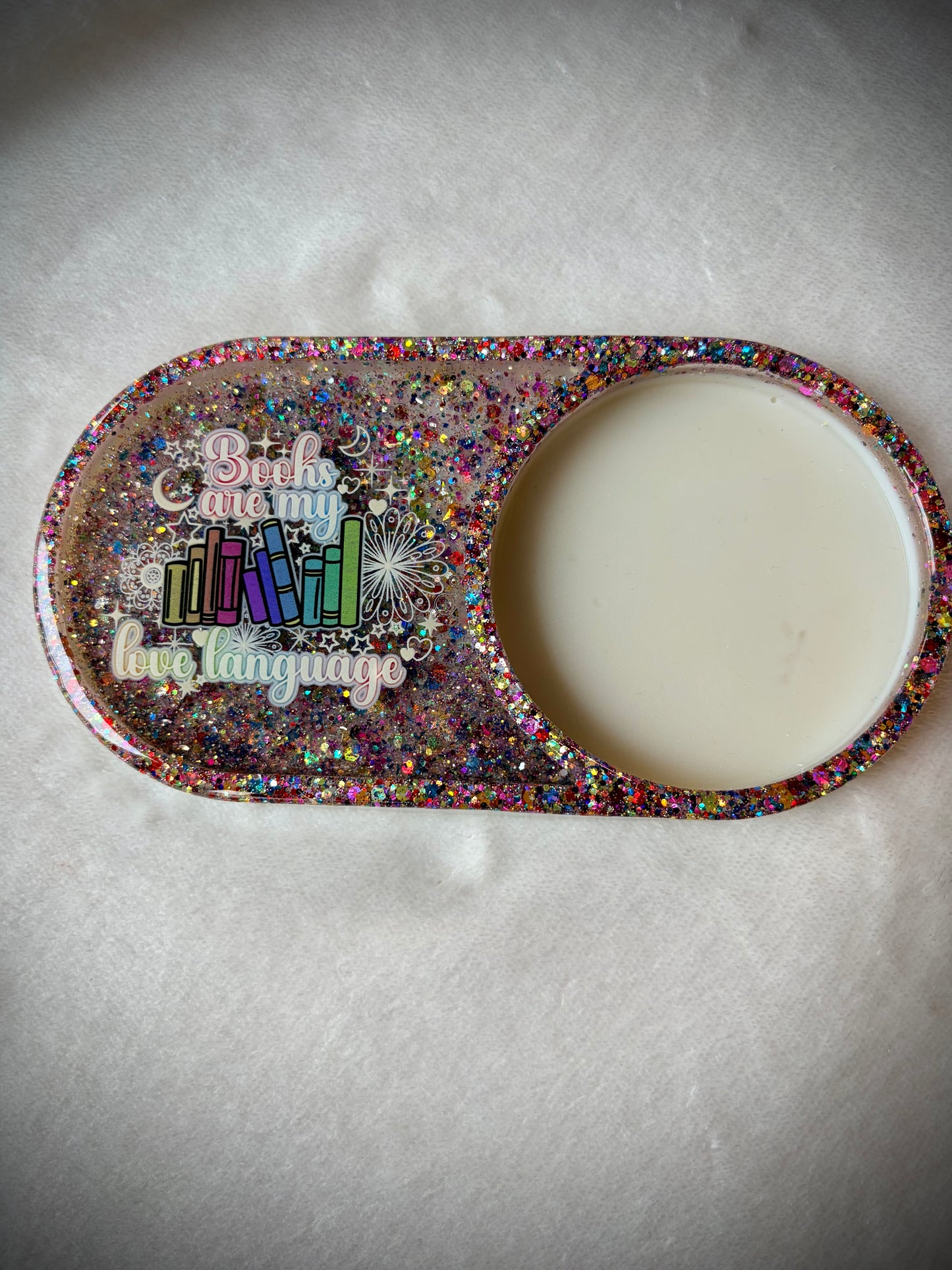 *Books are my Love Language XL Snow Globe Coaster