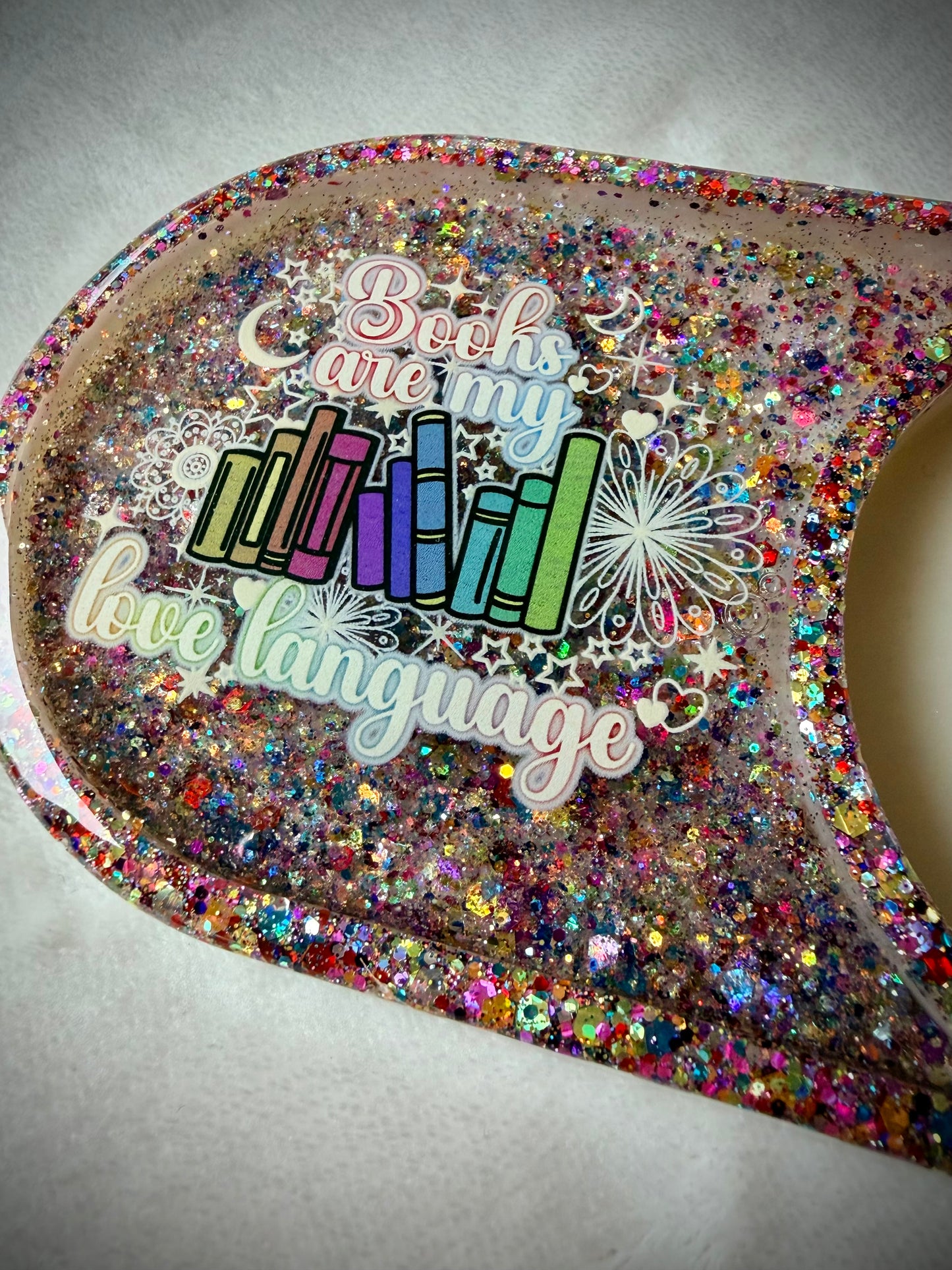 *Books are my Love Language XL Snow Globe Coaster