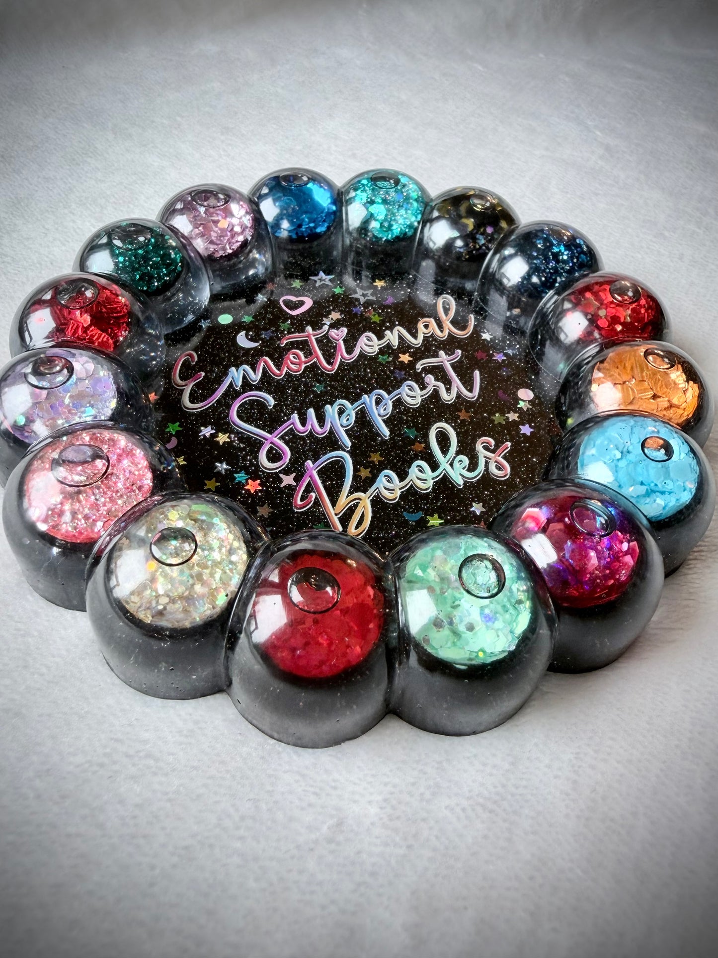 *Emotional Support Book Bauble Coaster