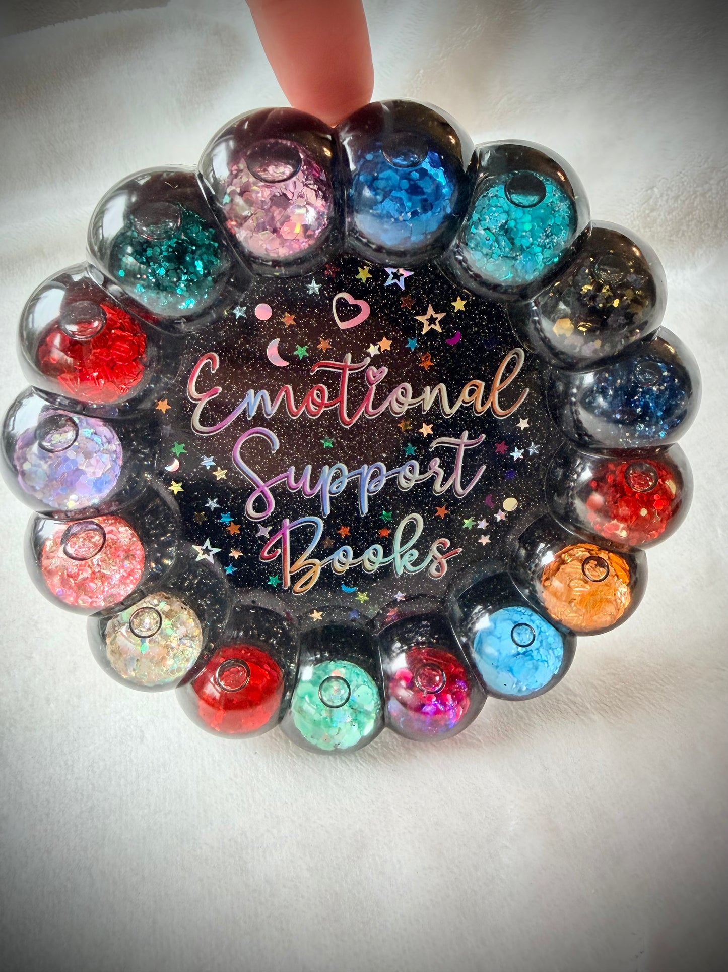 *Emotional Support Book Bauble Coaster