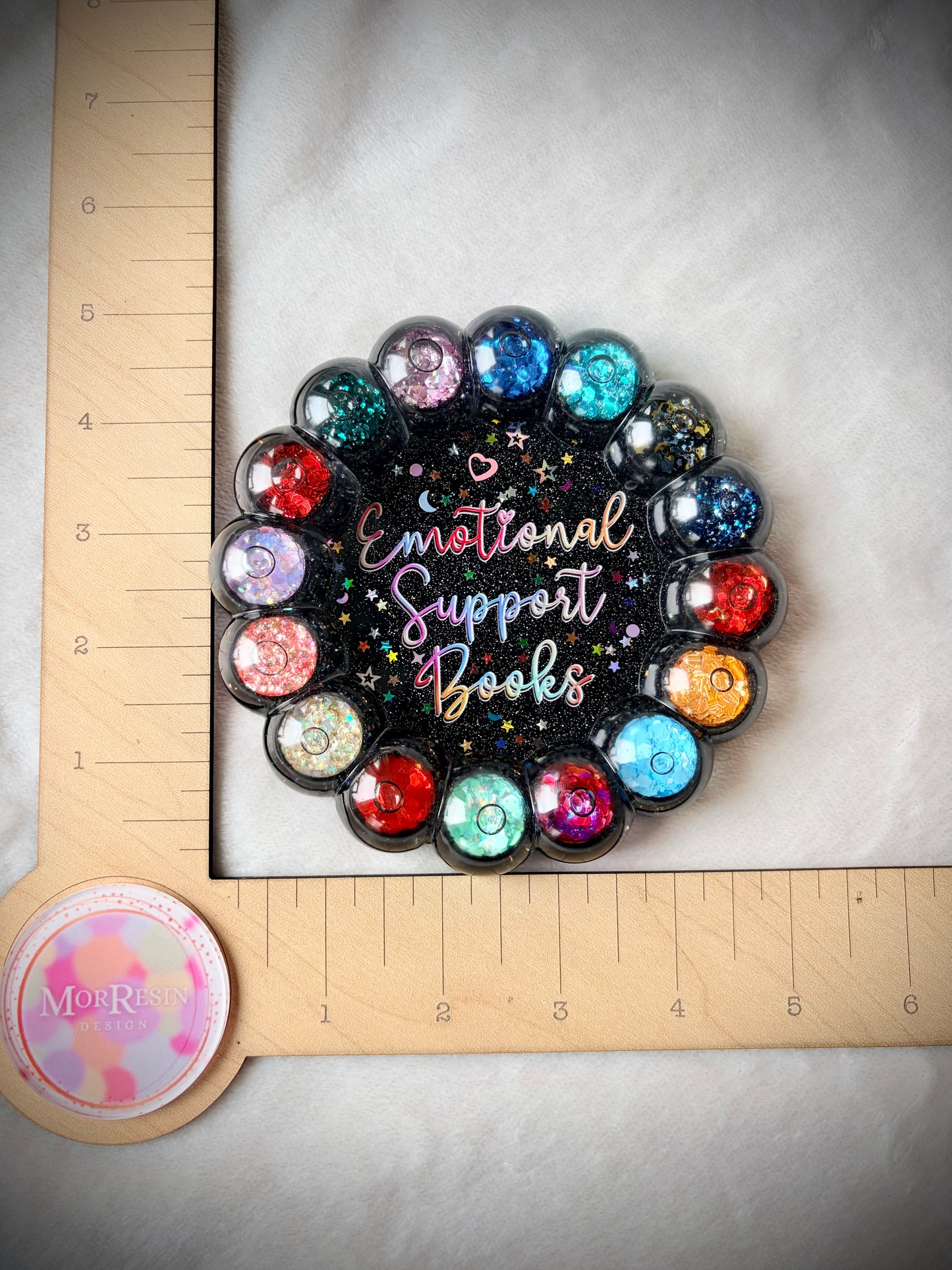 *Emotional Support Book Bauble Coaster