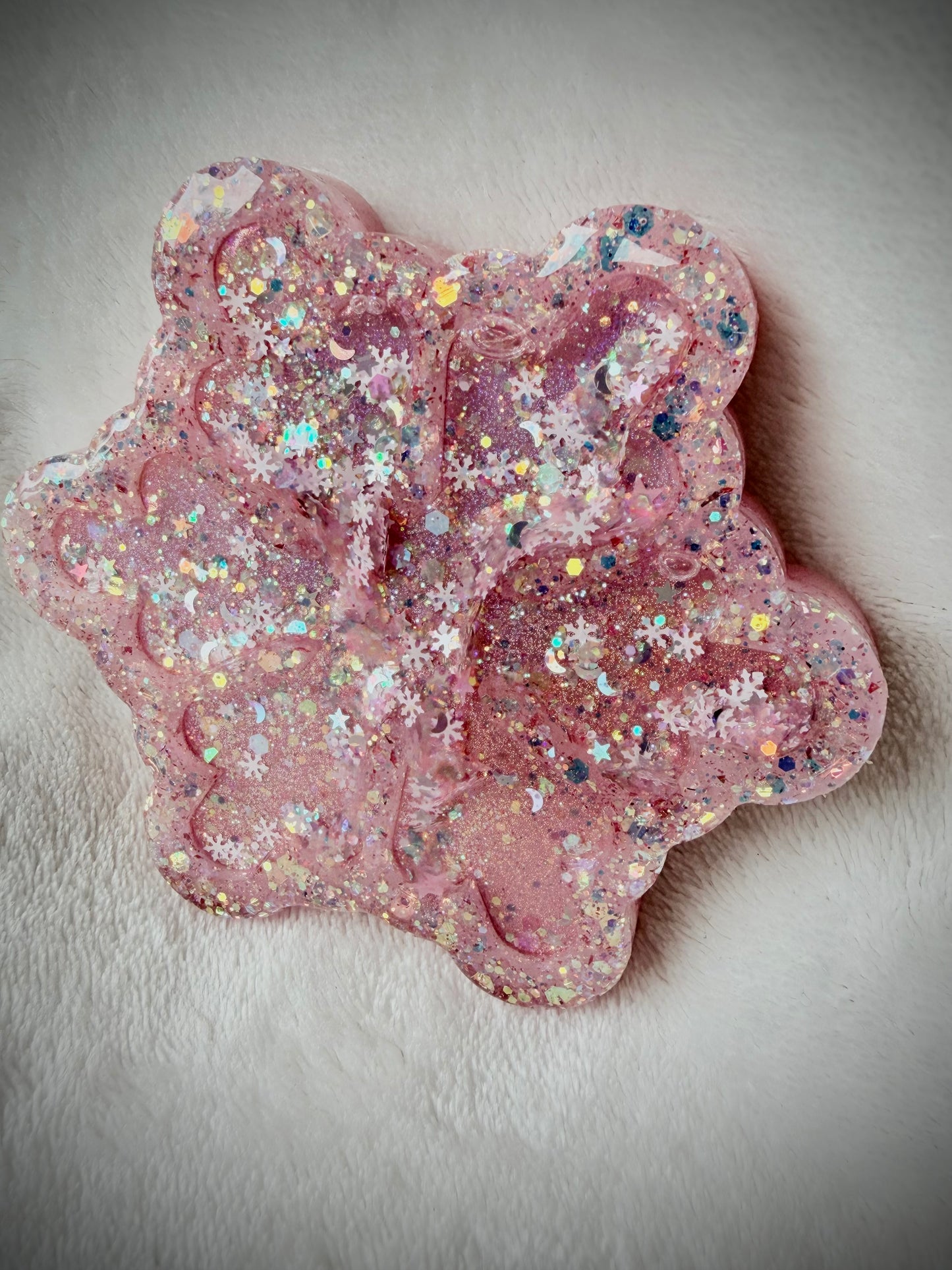 Pink Snowflake Shaker