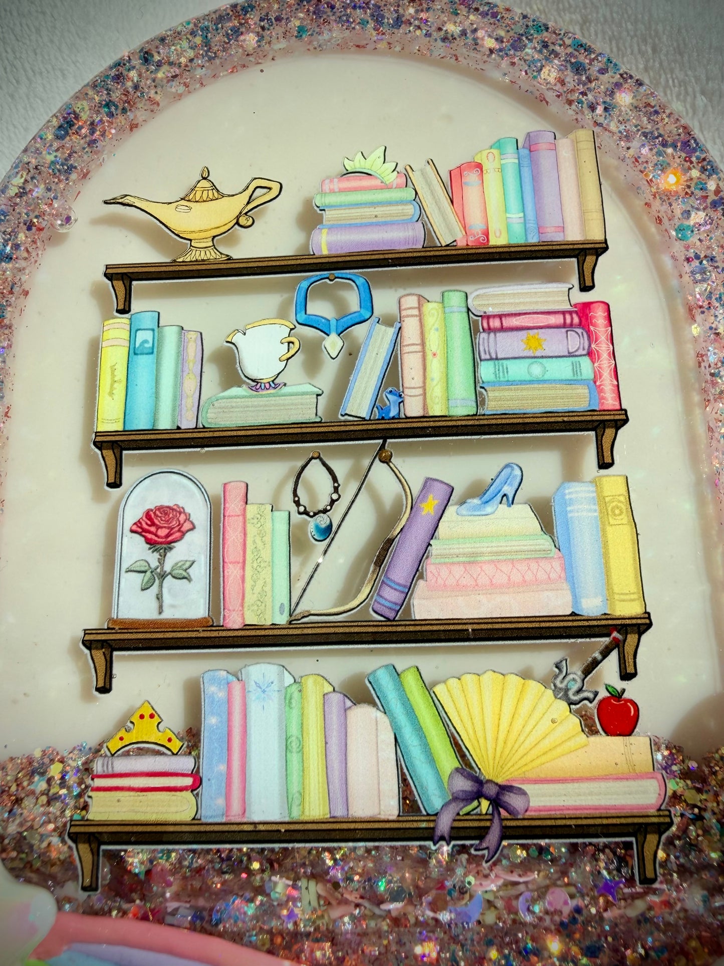 *Belle’s Book Shelf Cloche